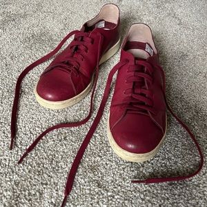 Rare Adidas Stan Smith, genuine leather in maroon